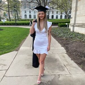 Lucy in the Sky White Mini Dress